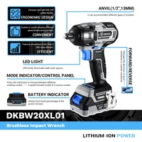 world premiere 20v max cordless brushless wrench 350n m high torque electric impact wrench power tools