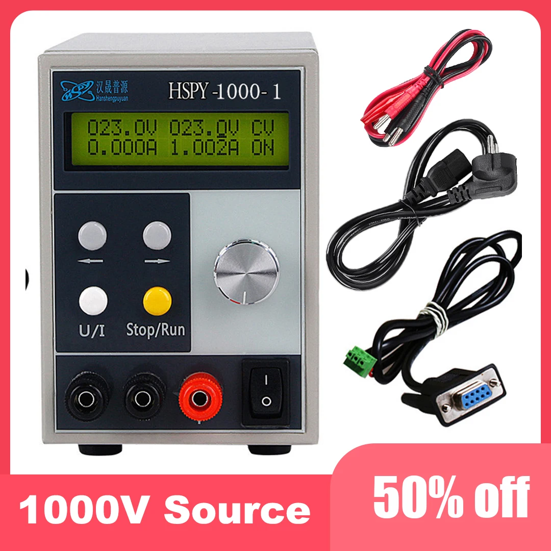 Лабораторный программируемый источник питания переменного тока 220 В постоянного тока 1000 в 1A Источник Питания Настольного переключателя цифровой регулятор напряжения