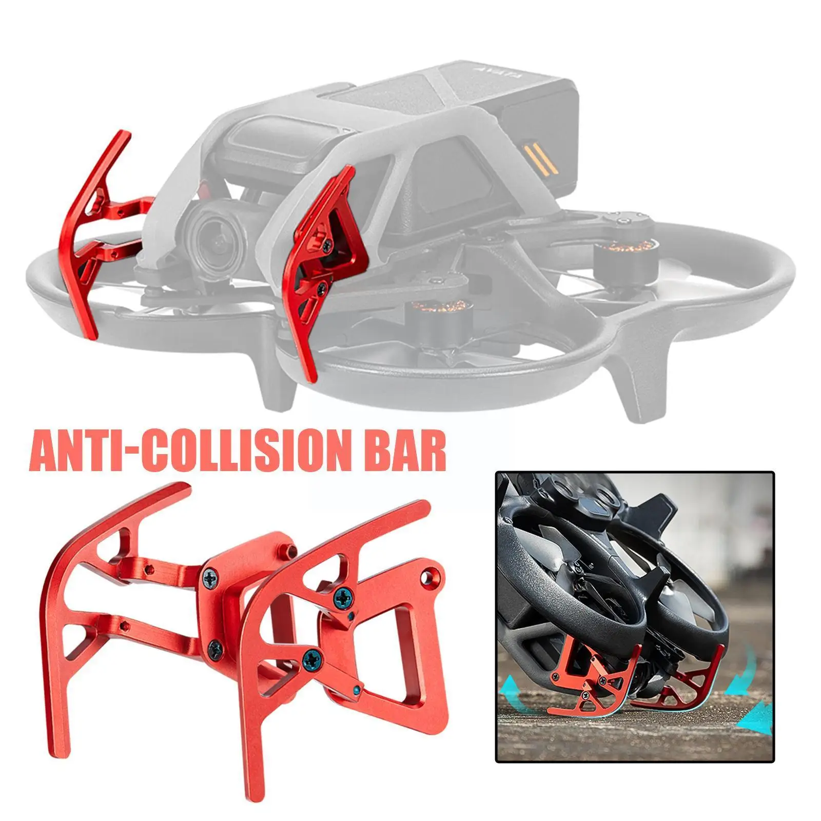 

For DJI Avata Bumper Aluminum Alloy Anti-collision Protection Bar For DJI Avata Body Anti-collision Protection Ring Accesso X2U7
