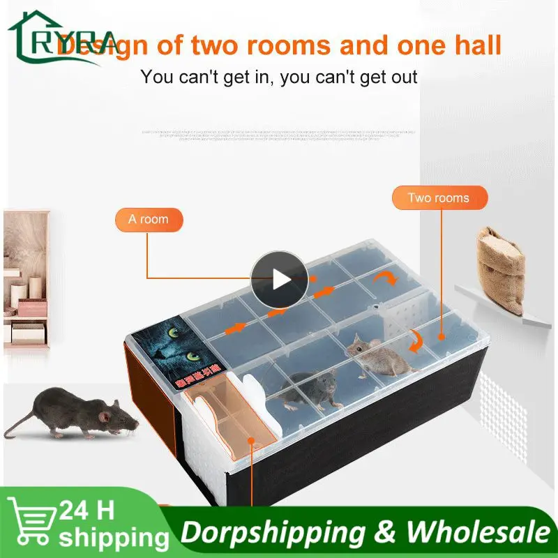 

Household Continuous Mousetrap Large Space Automatic Rat Snake Trap Cage Safe And Harmless High Efficiency Mousetrap Rodent Cage
