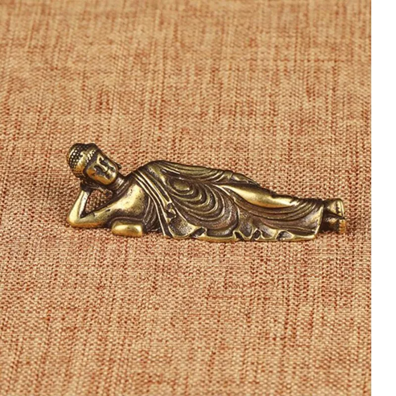 

Mini Retro Golden Lying Amitabha Buddha Statue Buddha Sculpture Figurines