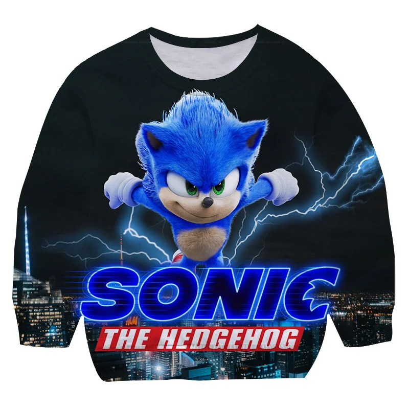 

Худи детское с круглым вырезом и надписью «Sonic Card»