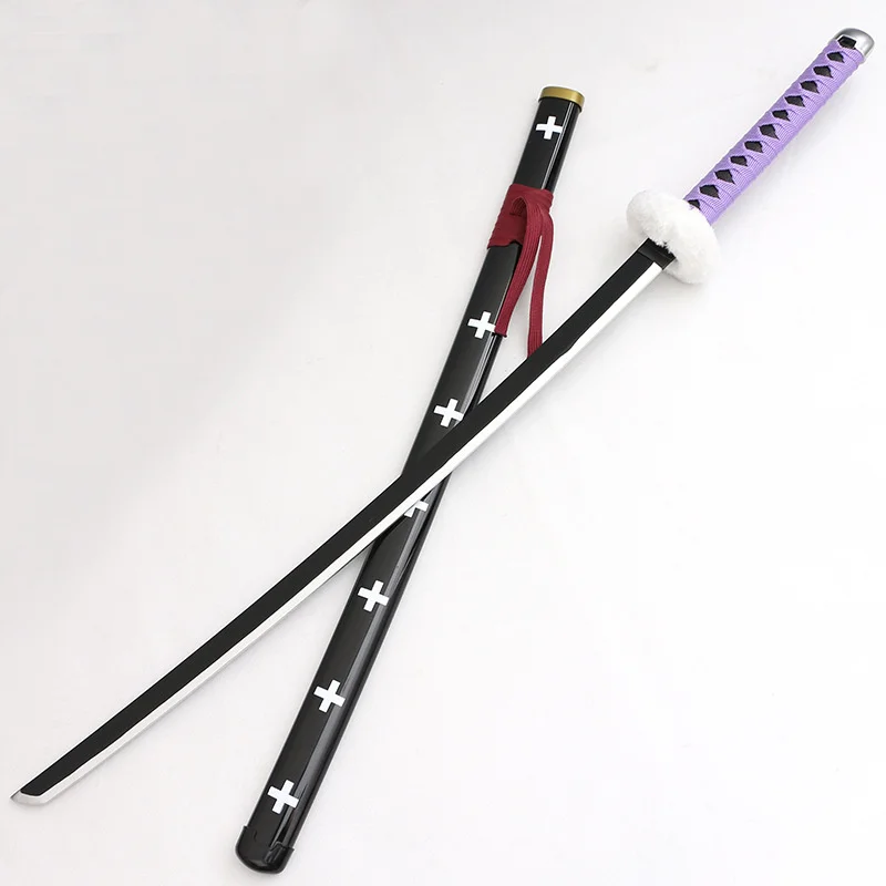 Newest Cosplay OP Trafalgar Law Purple Style Katana Weapon Sword Role Playing Trafalgar D Water Law 104cm Wood Model