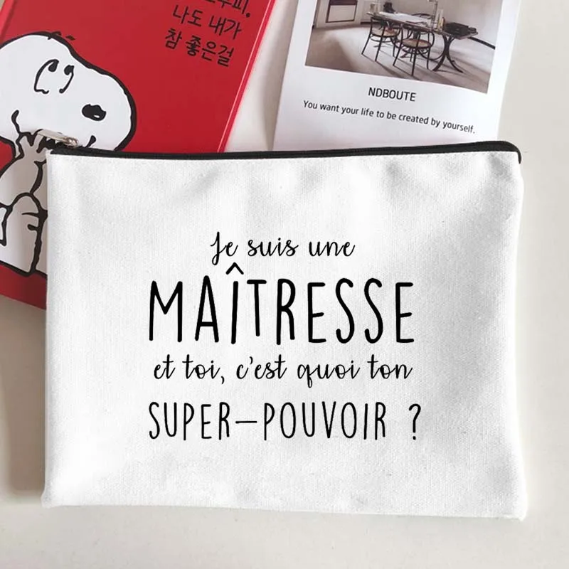 Женская косметичка с рисунком Спасибо хозяйке белый чехол для косметики Женский