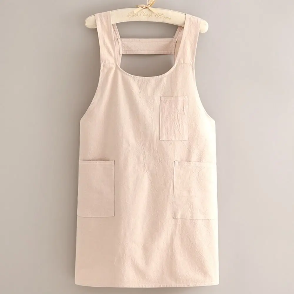 

Хлопковый кухонный фартук серый