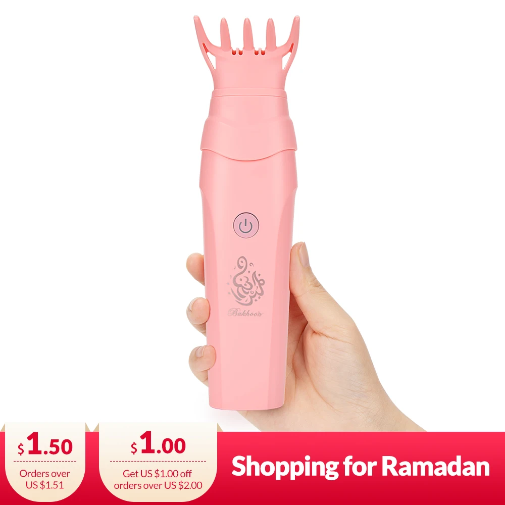 

Electric Hair Brush for Bakhoor Ramadan Dukhoon Arabic Aroma Diffuser for Home Office Car Rechargeable Mini USB Incense Burner