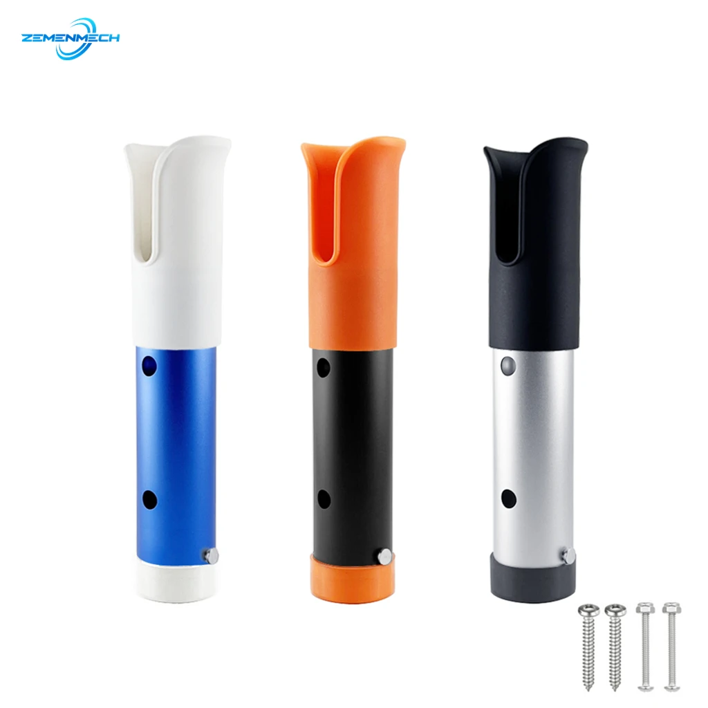 

Marine Fishing Rod Holder Aluminum Alloy Bracket And Propene Polymer Protect Cover Portable Pole Tube Mount Bracket Socket Rack