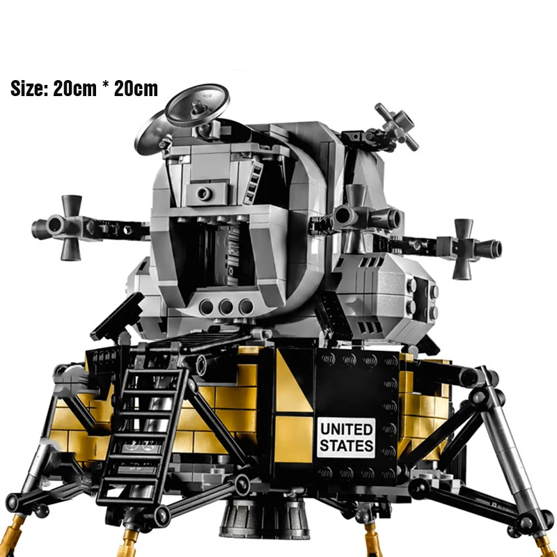 

Technical Space Station Building Blocks Saturn 5 Rocket Lunar Module Shuttle satellite Astronaut Bricks set For Children Toys
