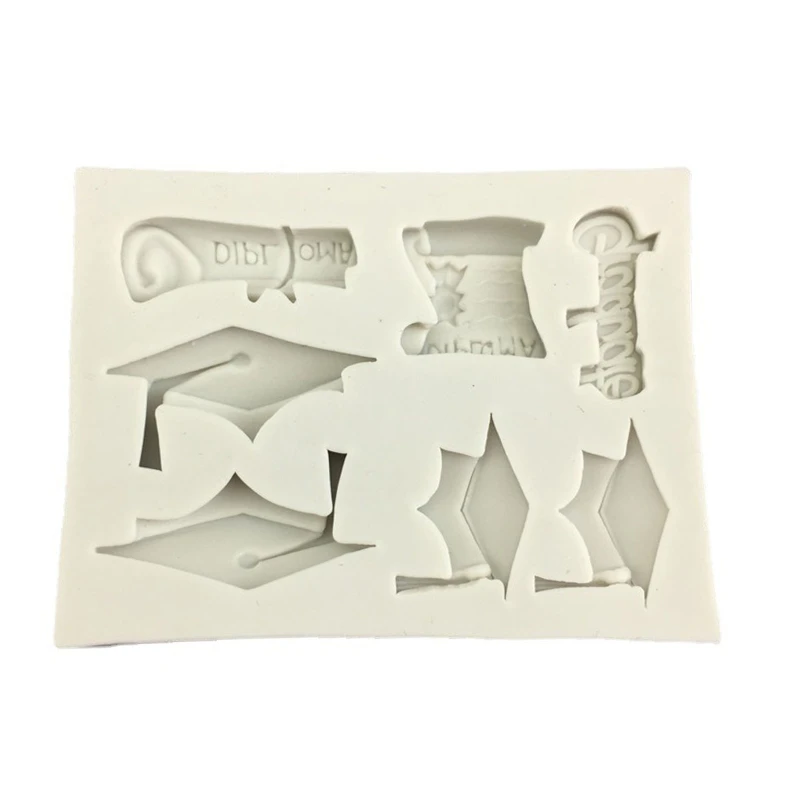 

3D Doctor Hat Silicone Rubber Flexible Food Safe Mould Clay Resin Ceramics Candy Fondant Candy Chocolate Soap Mould Dropship