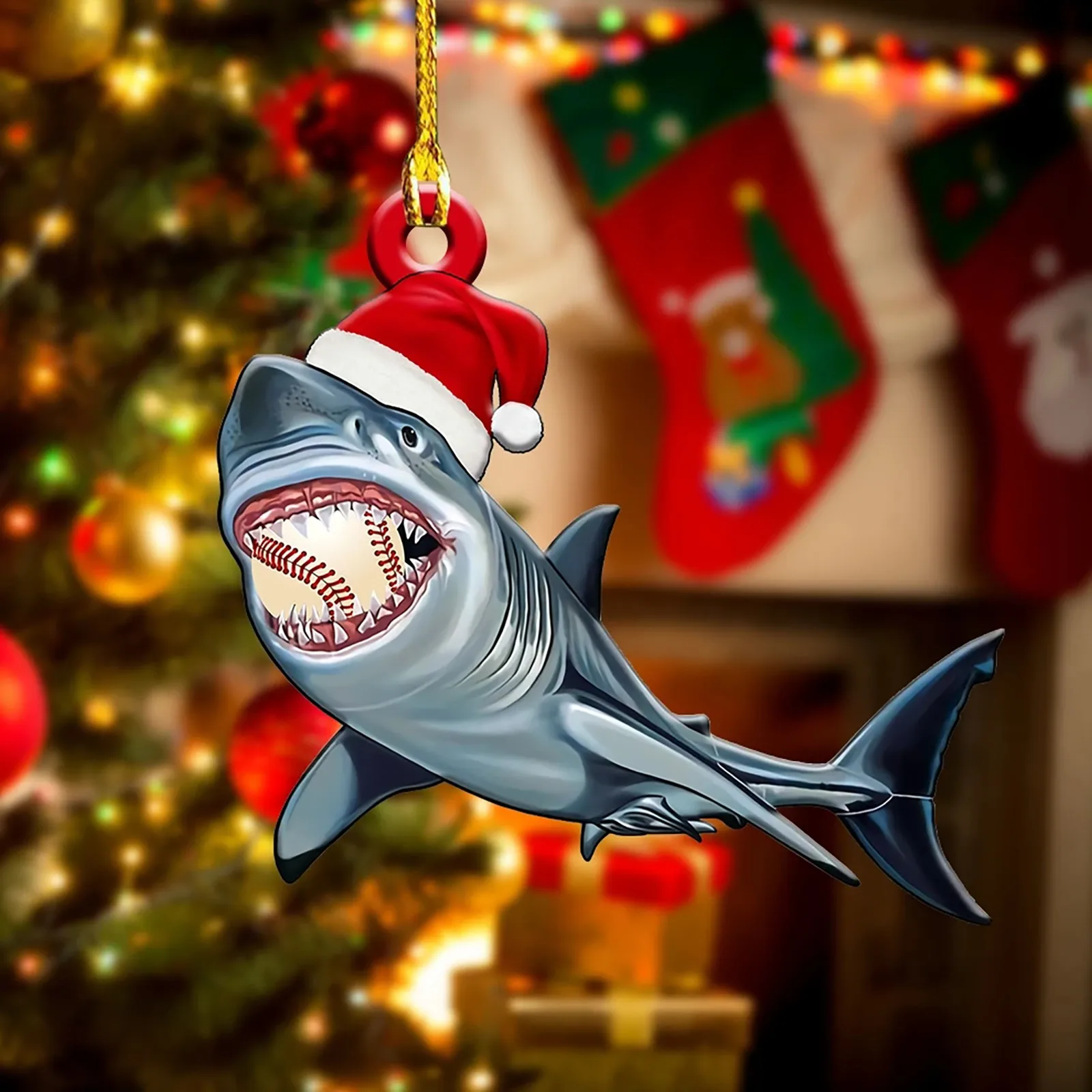 Игривое оформление деревянные акулы подвеска для создания атмосферы