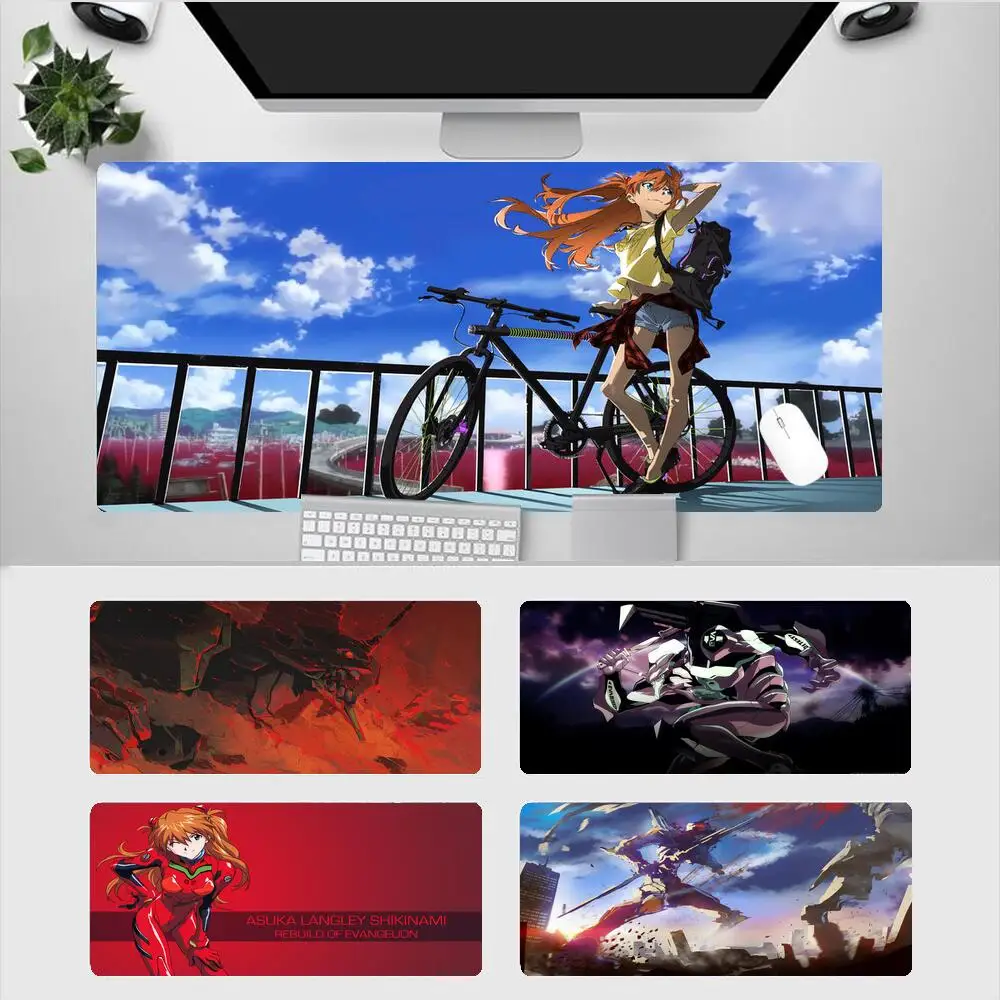 

Evangelion Xxl Mousepad Gaming Accessories Anime Mouse Pad Gamer Pc Laptop Notebook Office 800x300 Desk Mat Original Mats Mause