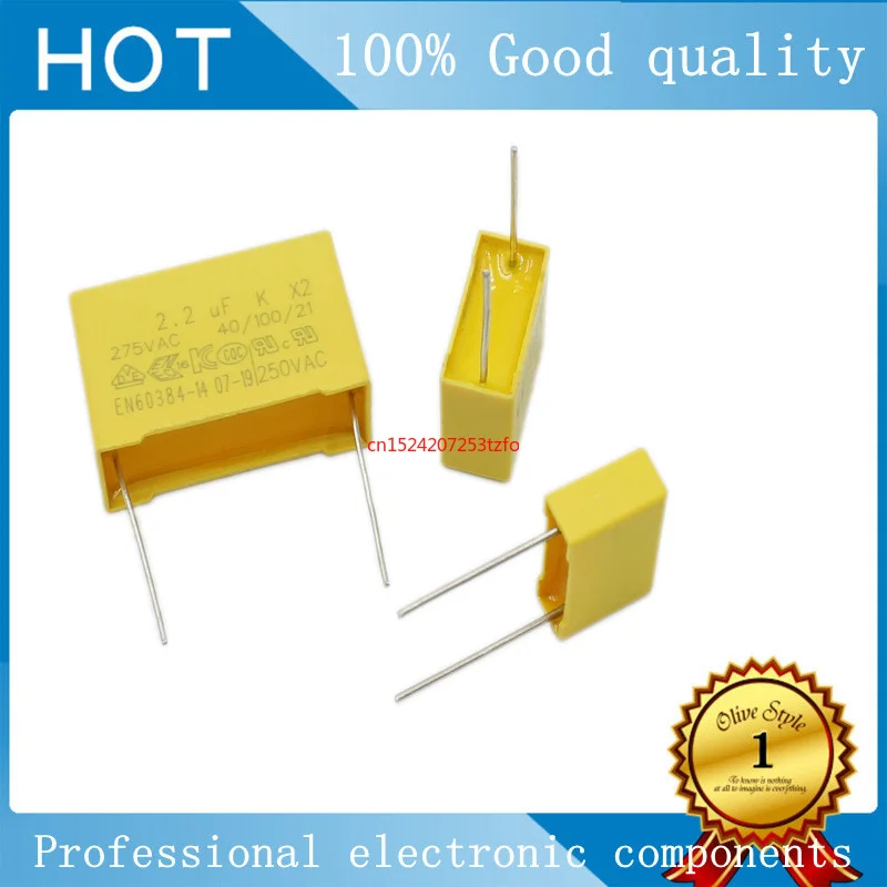 

10PCS X2 1UF 0.68UF 0.33UF 0.22UF 0.1UF 0.47UF 0.01UF 275V 104 Safety Capacitor