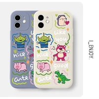 cartoon strawberry bearfor girl phone cases for iphone 13 12 11 pro max mini xr xs max 8 x 7 se 2022 soft silicone cover gift