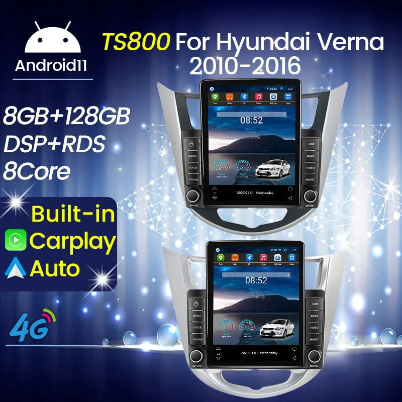 Автомобильный мультимедийный видеоплеер Tesla с сенсорным экраном 9 5 дюйма Android для