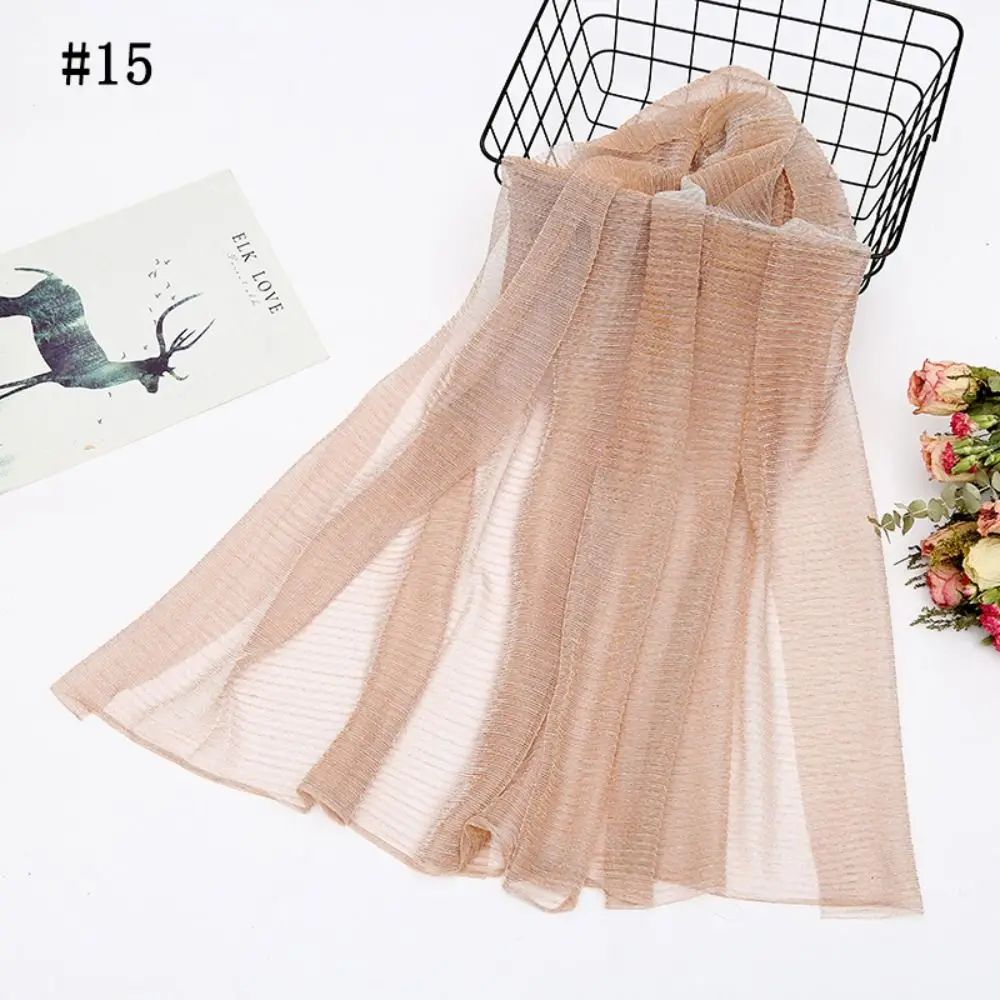 Мягкий золотой шелковый шарф новинка женские шарфы мусульманский хиджаб шали