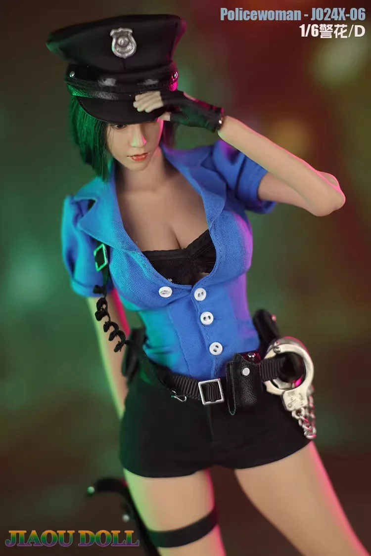 JO24X-06 масштаб 1/6 женская полицейская форма костюм для косплея модель одежды