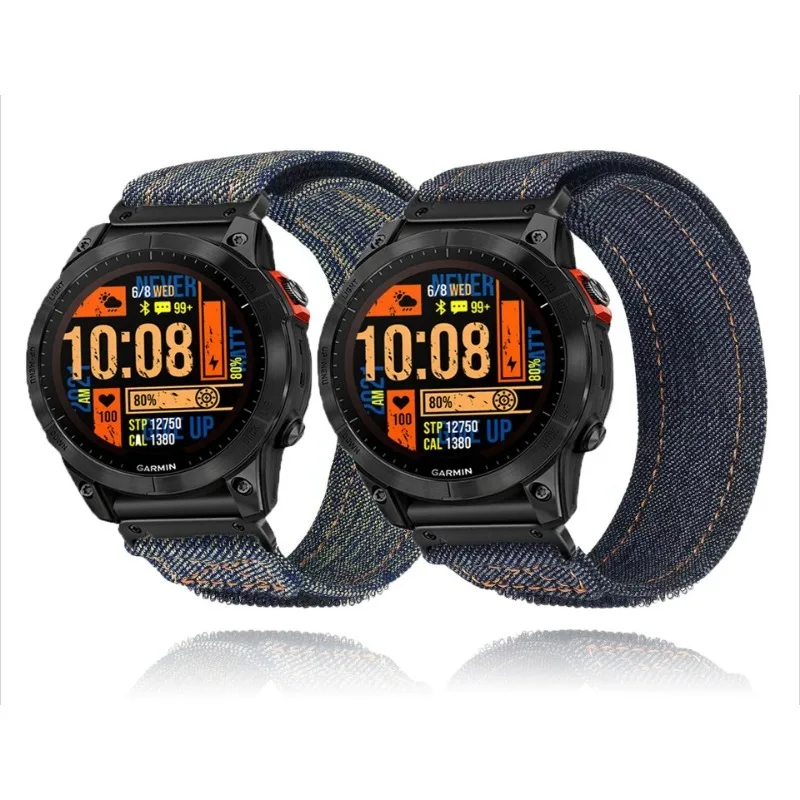 Спортивный нейлоновый ремешок для часов Garmin Tactix 7Pro Fenix 7X 6X 7 5 6 Pro 5X Plus 3 3HR Браслет Band