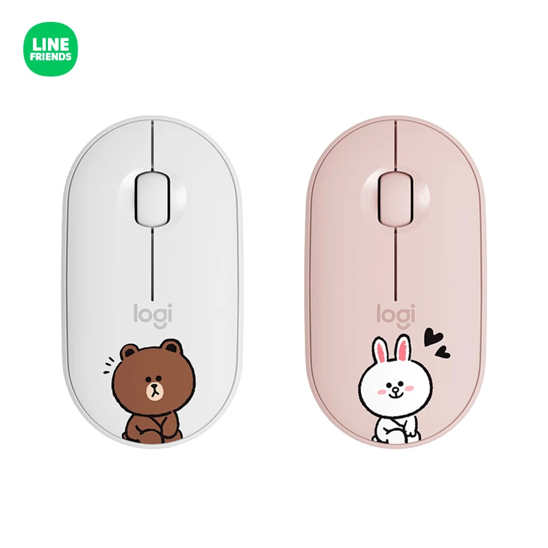 

Милая коричневая Беспроводная Bluetooth-мышь Line Friends в стиле Кэли, маленькая и портативная, прочная, для офиса, бизнеса, энергосберегающая мышь