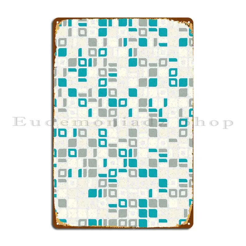 

Geometric Pattern Metal Plaque Poster Cinema Decoration Wall Decor Printing Wall Decor Tin Sign Poster