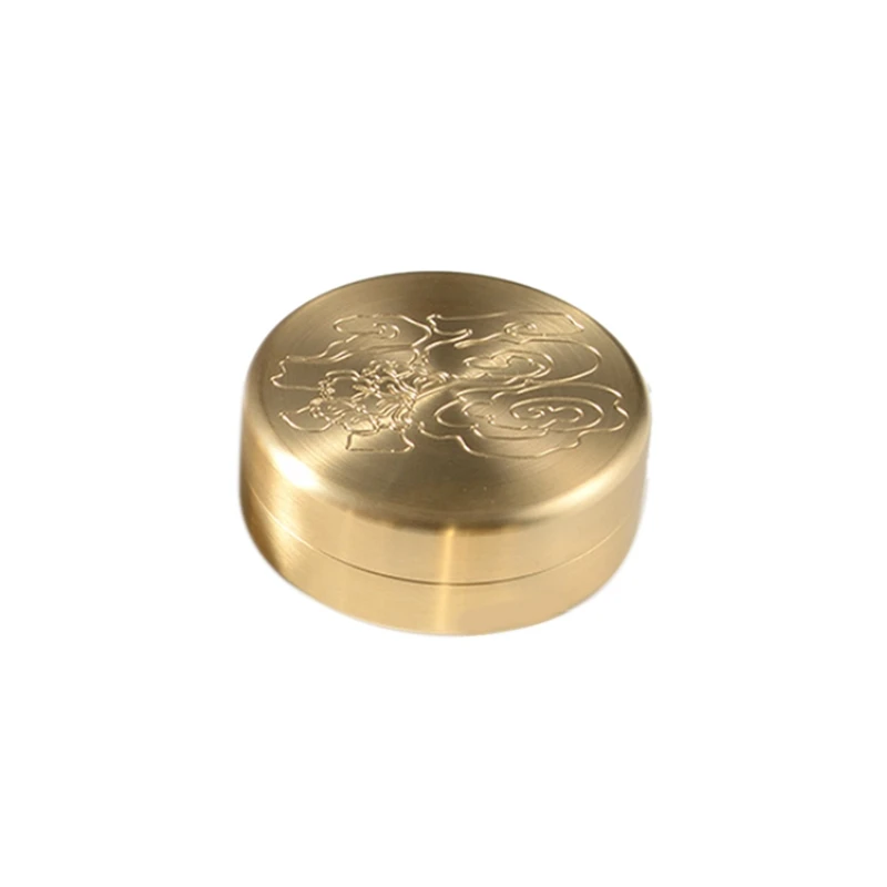 

JFBL Hot Brass Pill Box Waterproof Sealed Brass Outdoor Pill Jewelry Tea Box Dustproof Waterproof Moisture-Proof Drying