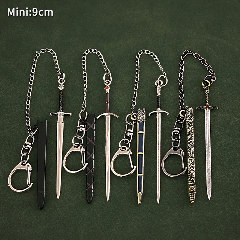 Фото 9 см мини-игла Dark Sister Dawn Oathkeeper Longclaw Blackfyre меч брелок с цепочкой GOT игра домашний орнамент коллекция ремесло №2