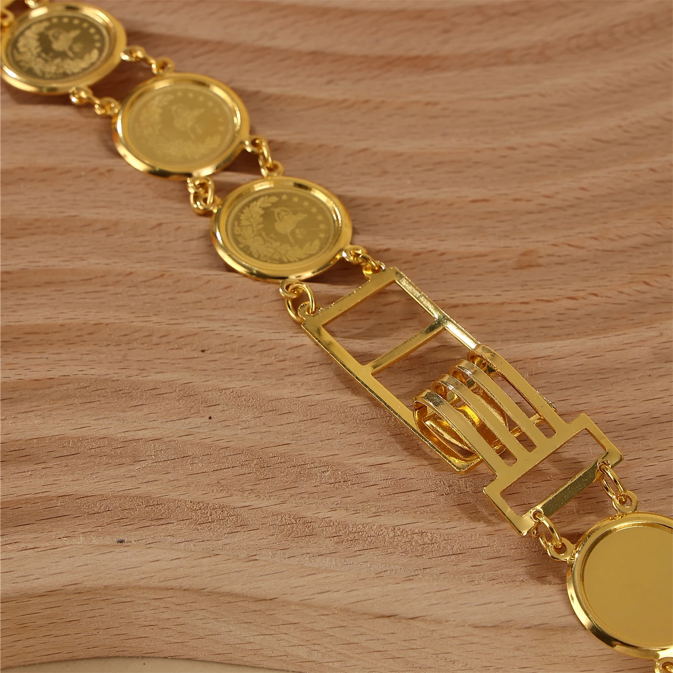 Алжирские монеты с позолоченным металлом ручная работа тонкая резка арабский