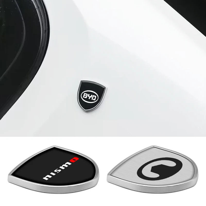 1/2 шт., 3D металлические хромированные наклейки для кузова автомобиля