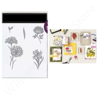 flowers cutting dies clear stamps 2022 new arrivals diy scrapbooking embossed stencil paper card decoration cutters for crafts