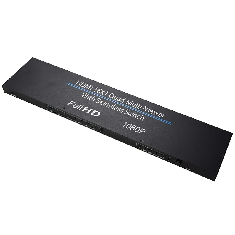 Фото 1080P 16x1 HDMI мультипросмотр 8 10 16 сегмента экрана бесшовный переключатель многоэкранный сплиттер 4x1 четырехъядерный мультипросмотр игровой ПК к телевизору №4