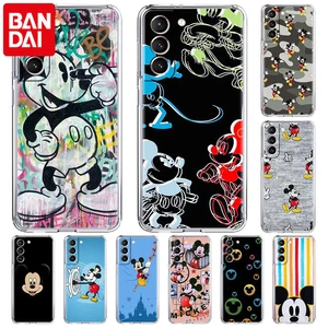Mobile Phone Cover for Samsung Galaxy S20 FE S22 S21Ultra S10Plus Note 20 10Lite S9 Transparent Antifall Case Mickey And Minnie