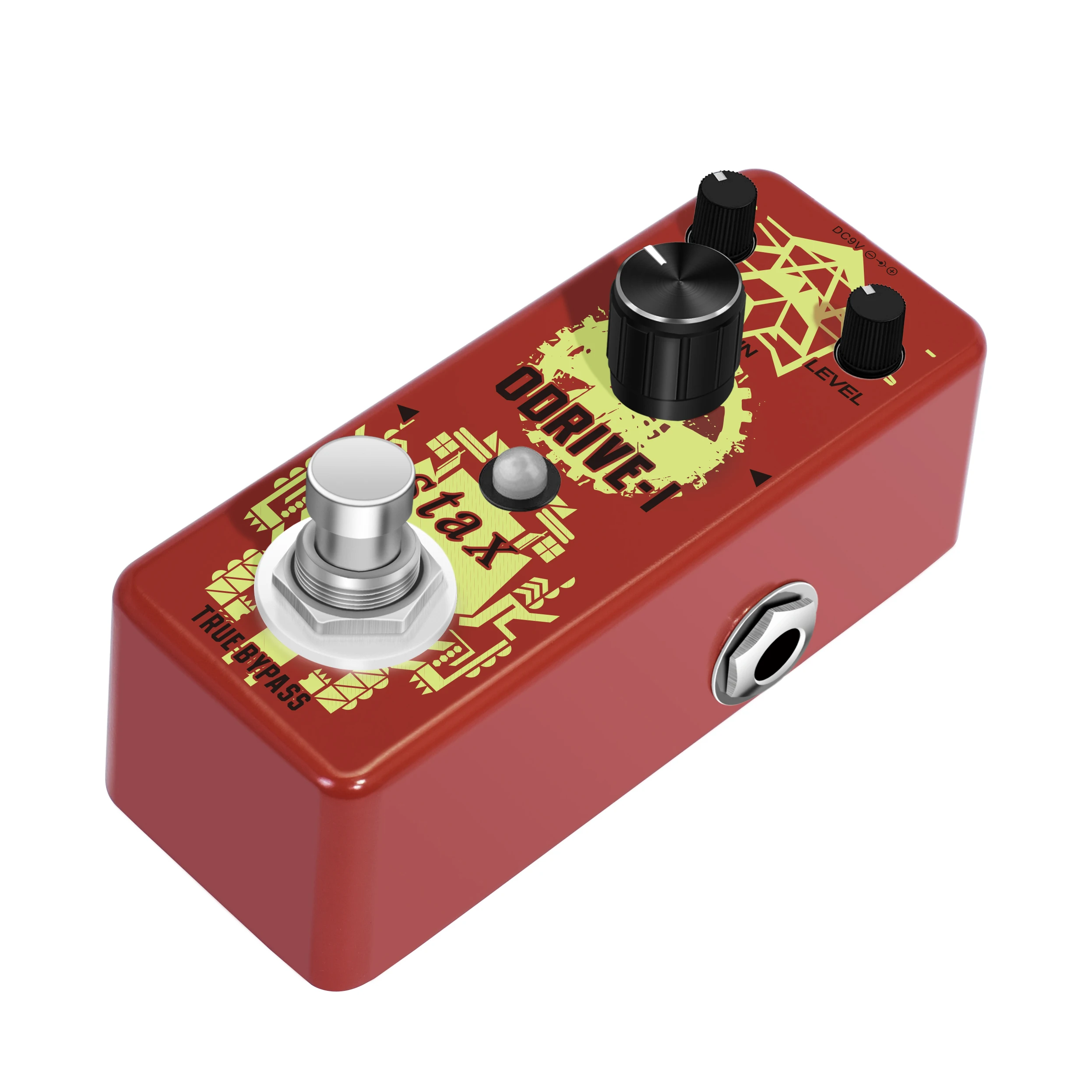 Stax LEF-302A Guitar Overdrive Effect Pedal Analog Classic Blues Style With Bright And Wild Sound Ture Bypass Full Metal Case