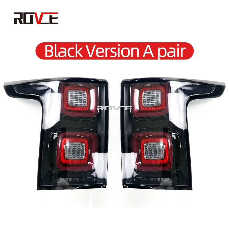 

Задние фонари ROVCE, задний стоп-сигнал для Range Rover Vogue L405 2013-2022, светодиодный задний фонарь, ЕС/США/СВА/Черная версия LR 122375 LR 122372