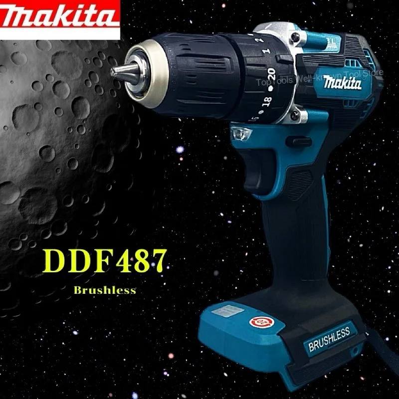 

Makita DDF487 18 в LXT перезаряжаемая электрическая дрель бесщеточная с высоким крутящим моментом беспроводная ударная дрель ручная литиевая батарея