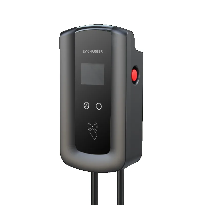 Wallbox-Chargeur intelligent Ev triphasé, 7kW, 11kW, 22kW, station de  charge Ev pour placements, application actuelle réglable, carte RFID