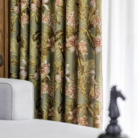 modern and simple new style single light calico curtain living room bedroom curtain