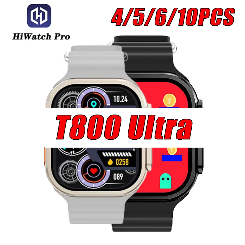 

4/5/6/10PCS T800 Ultra Smart Watches 2023 Women Men