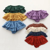 toddler ruffle shorts summer 2022 baby bloomers girls 1 2 3 4 5 6 years korean kids clothing infant cotton short pants