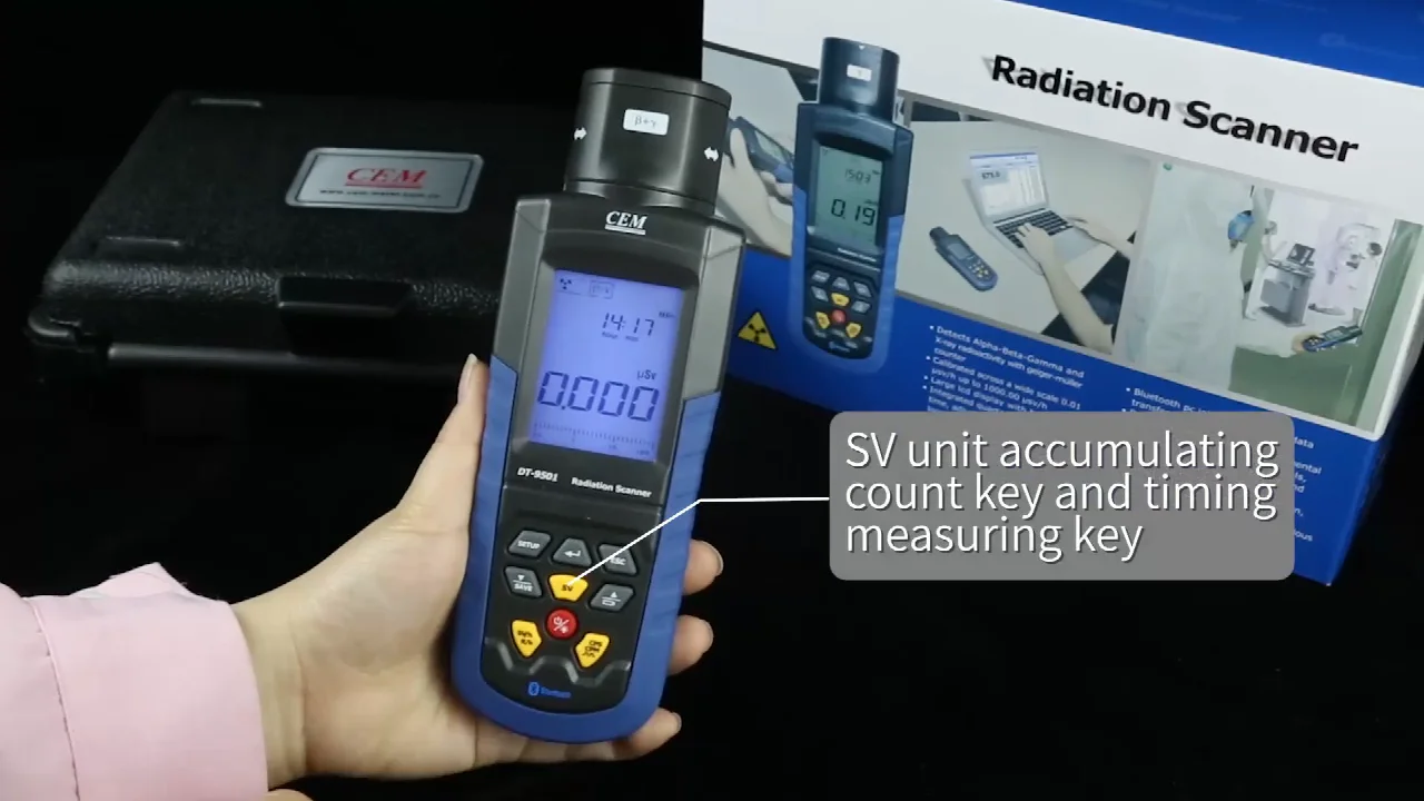 

Dosimeter Gamma Nuclear Radiation Detector personal a, b,y ,x Ray Radiation Meter With Datalogger Function