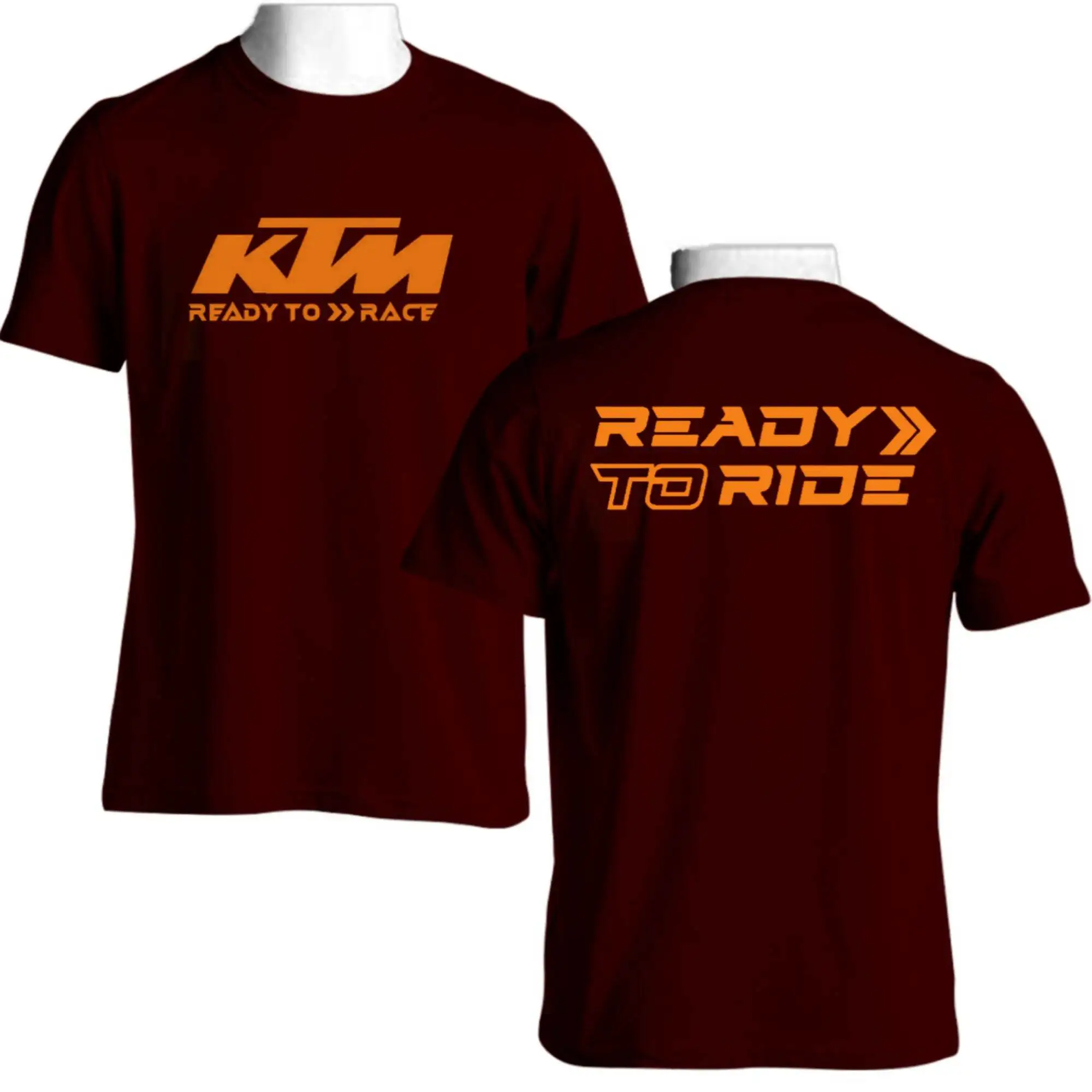 Футболка KTM READY TO RACE, футболка с короткими рукавами для взрослых, летняя повседневная футболка из чистого хлопка (art.: 3920d9360941e) - 3920d9360941e