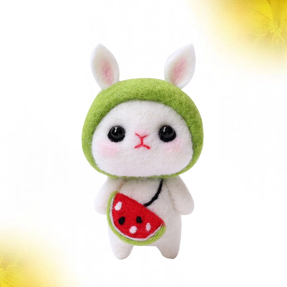 

Needle Felt Animals Felting Kit Felted Wooldiy Kids Bunny Crafts Rabbitplush Tiny Starter Beginners Sewing Craft Tools Project