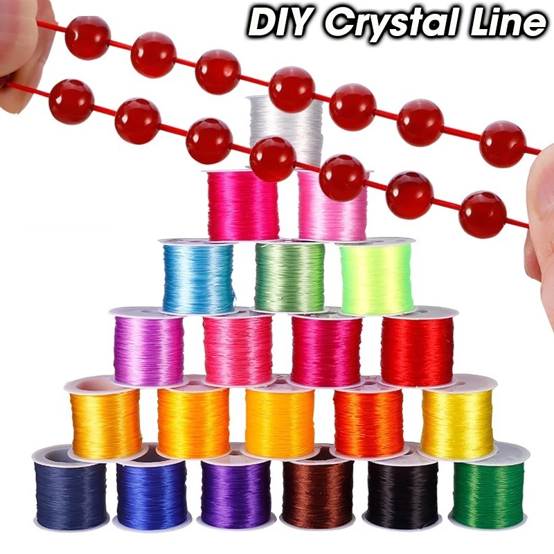

10M Strong Elastic Crystal Beading Cord for Bracelets Diy Stretchy Thread String Necklace Jewelry Making Cords Thickness 1mm