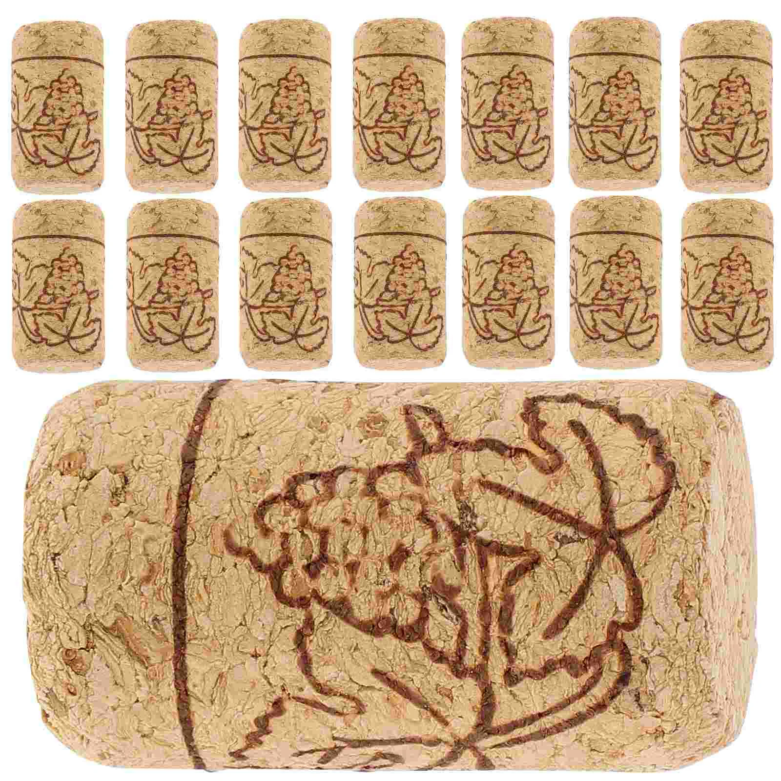 

25 Pcs Champagne Corks Bottle Decor Champagne Stoppers Champagne Corkss Crafting Oak Wooden Glass Bottles Bulk