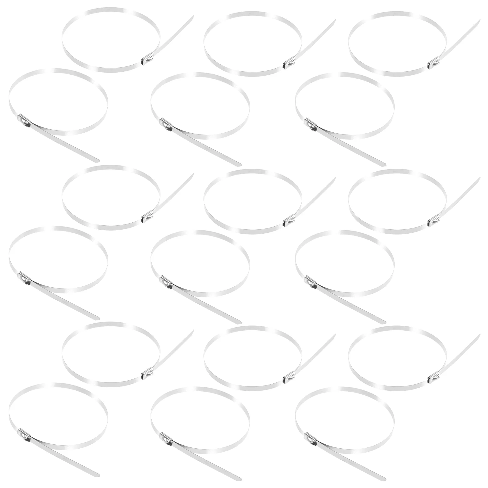 

100 Pcs Strap Chain Link Fence Slats Metal Zip Ties Heavy Duty Self-locking Chicken Wire Post Outdoor