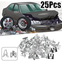 25pcs car fastener clips 12 x 58 for car retainer moulding trim universal 1666218211588650 metal fastener clips