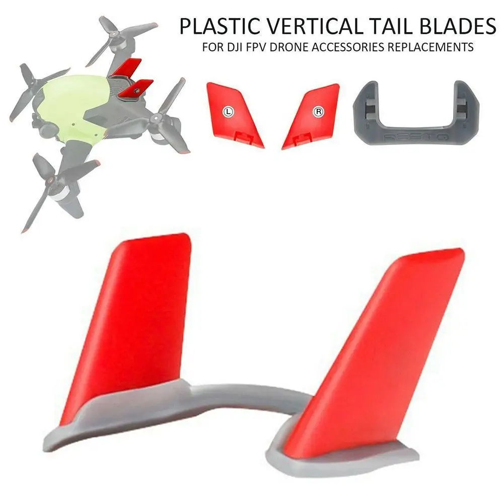 

For DJI FPV Combo Cute Vertical Tail Aircraft Through 3D Printing Personalized Spoiler For DJI FPV Drone Professional Accessory