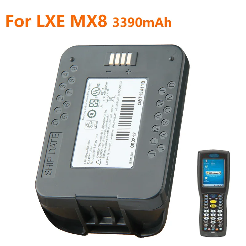 

Сменный аккумулятор 161376-0001 для Honeywell LXE MX8, перезаряжаемая батарея 3390 мАч