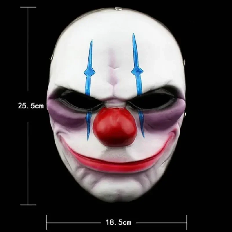 Новый 2025 Steam Game Pay Day 2 ПВХ Маска Косплей Страшный Клоун Даллас Волк Граффити Шлем