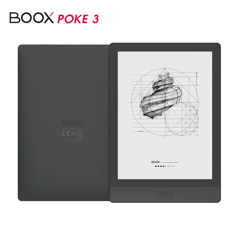 Onyx Boox Poke3 E-Reader 6.0 Inch E-ink Tablet Android 10.0 2GB+32GB BT5.0 WIFI 1488 x 1072 300dpi Touch Screen Ebook Reader