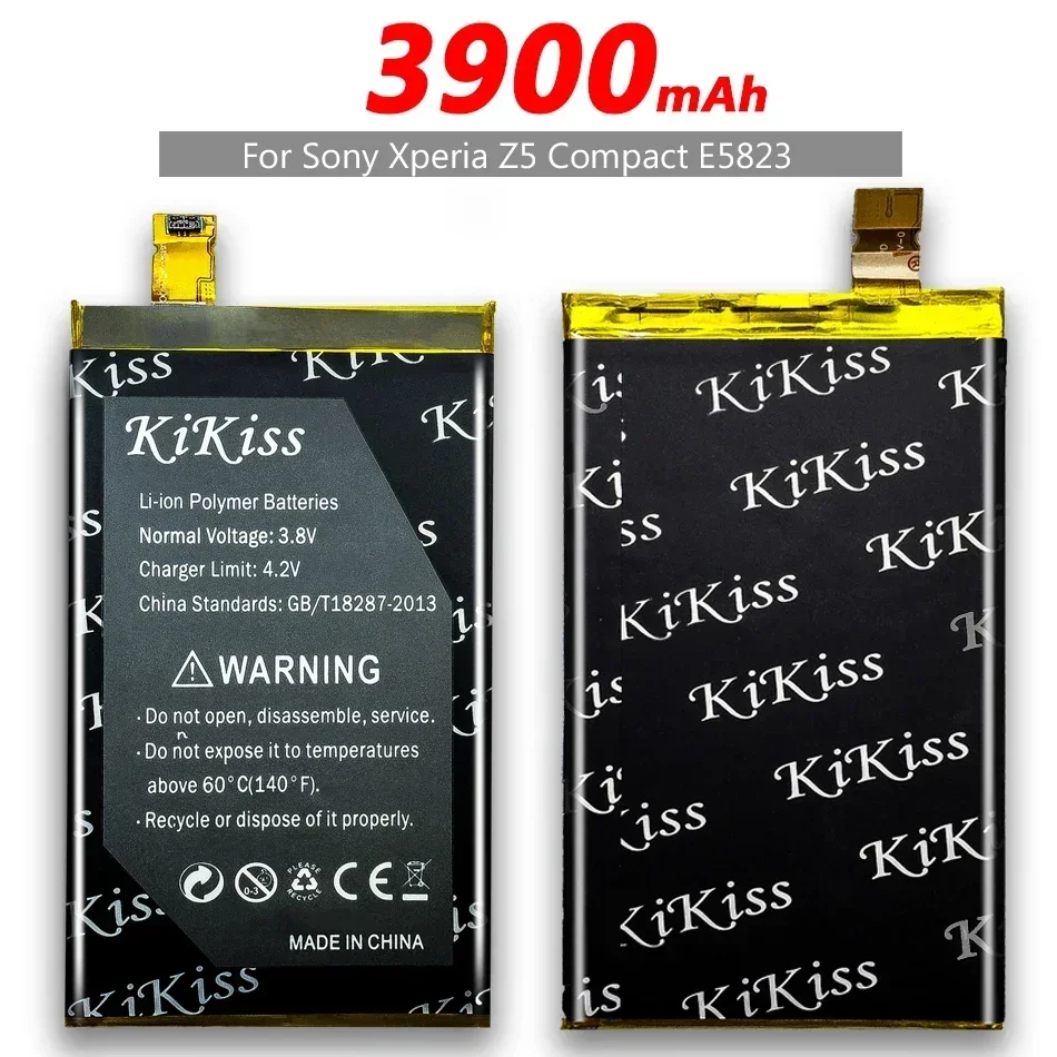 Аккумулятор KiKiss LIS1594ERPC 3900 мАч для Sony Xperia Z5 Compact Mini Z5C E5823 E6883 E6653 E65/XA Ultra C6 F3216 F3215 F5321