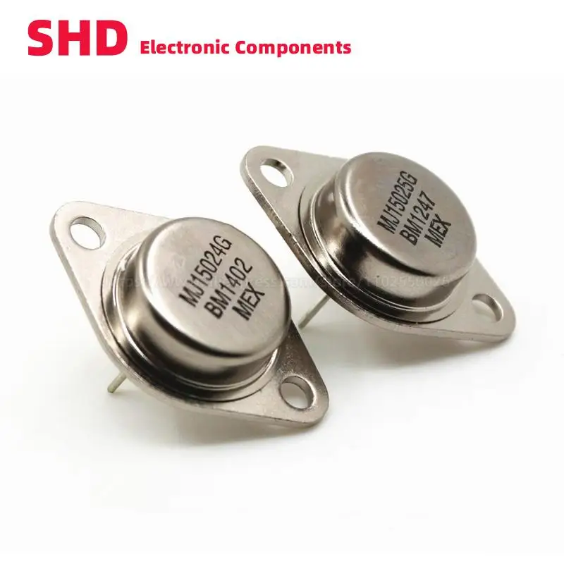 2 шт., кремниевые Силовые транзисторы MJ15022G MJ15023G MJ15024G MJ15025G Φ TO-3 16A 200V 250V 250W NPN PNP DIP